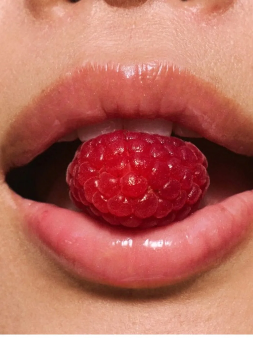 LALICIOUS Hydrating Butter Gloss SPF 30 in Berry Bomb shine shield plump hydrate